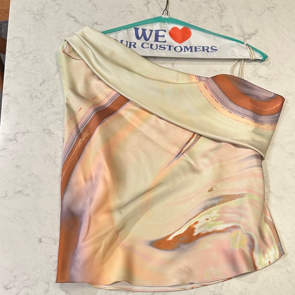 Jonathan Simkhai Multicolor Satin Top